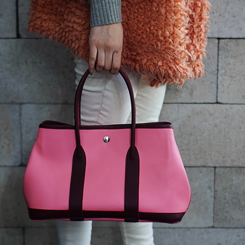 Leather Sewing Bag Pattern: Garden Party Inspired Bag (DIY PDF Pattern) DWIPDFZS031