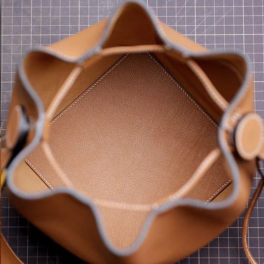 Leather Bag Hardware: Drawstring Crossbody Bag DWIPDFZS075