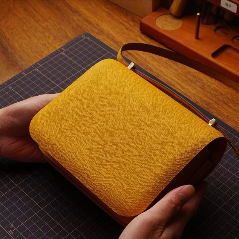 نمط حقيبة خياطة جلدية: حقيبة مستوحاة من كونستانس (نمط PDF DIY) DWIPDFZS077