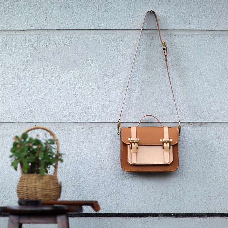 Leather Sewing Pattern: Satchel Bag (DIY PDF Pattern) DWIPDFZS082