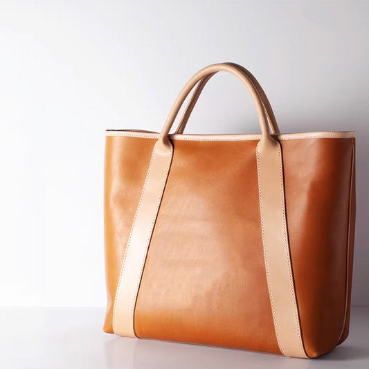 Leather Sewing Bag Pattern: Tote Bag (DIY PDF Pattern) DWIPDFZS086