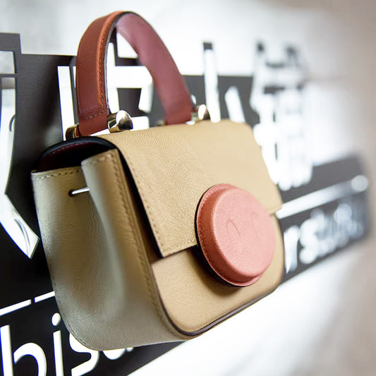 Leather Sewing Bag Pattern: Pig Nose Crossbody Bag (DIY PDF Pattern) DWIPDFZS102