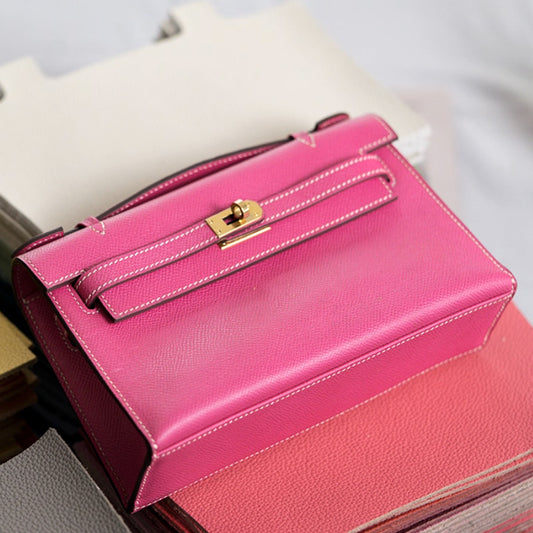 نمط حقيبة خياطة جلدية: حقيبة كلاتش مستوحاة من كيلي (نمط PDF DIY) DWIPDFZS169