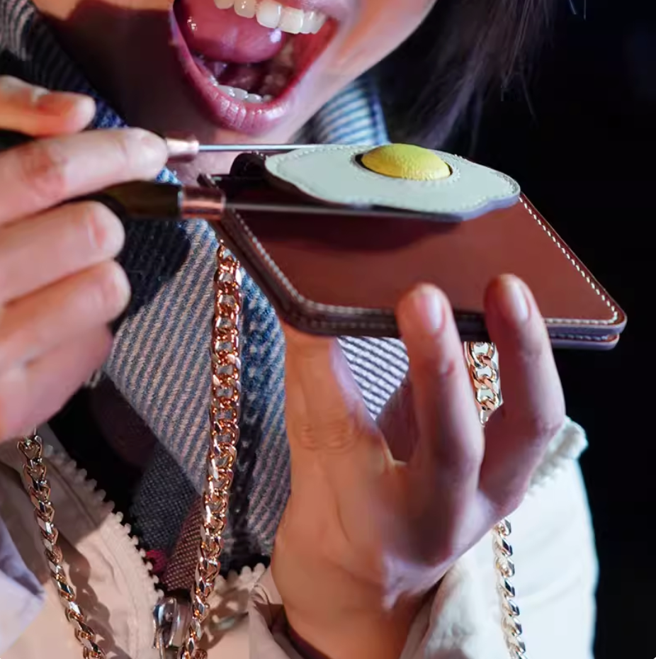 Leather Sewing Small Accessories: Fired Egg Cardholder (DIY PDF Pattern) DWIPDFZS240