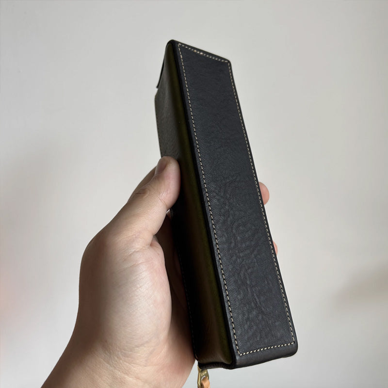 إكسسوارات خياطة جلدية صغيرة: حافظة أقلام (نمط PDF DIY) DWIPDFTR08