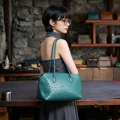 Leather Sewing Bag Pattern: Softly Structured Shoulder Bag  (DIY PDF Pattern) DWIPDFZS256