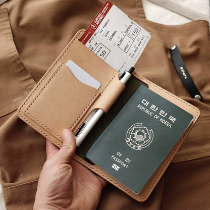 إكسسوارات صغيرة لخياطة الجلود: حامل جواز السفر (نمط PDF DIY) DWIPDFTR14