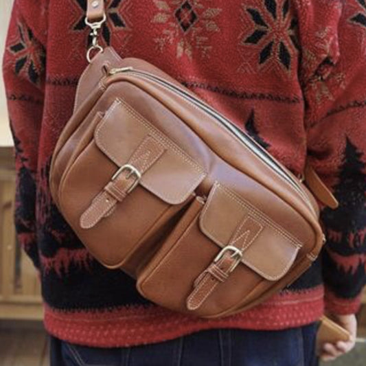 Leather Sewing Pattern: Men's Messenger Bag (DIY PDF Pattern) DWIPDFTR16