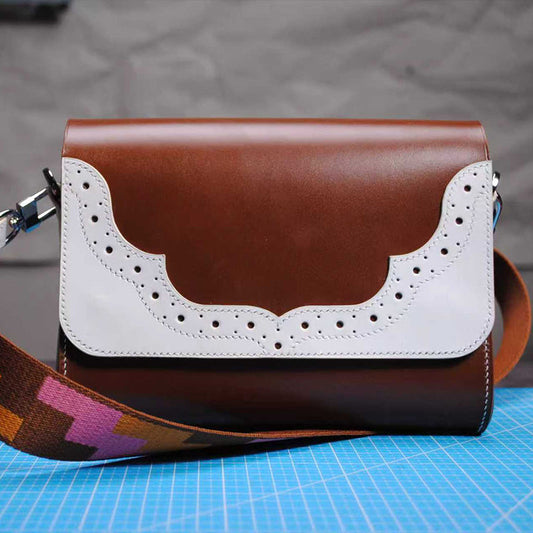 Leather Sewing Pattern: Crossbody Bag (DIY PDF Pattern) DWIPDFZS004