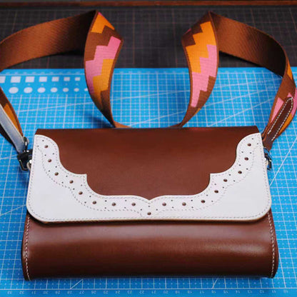 Leather Sewing Pattern: Crossbody Bag (DIY PDF Pattern) DWIPDFZS004