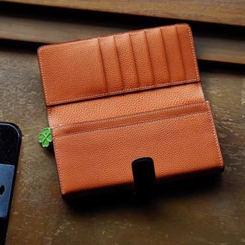 Leather Sewing Small Accessories: Long Wallet (DIY PDF Pattern) DWIPDFZS007