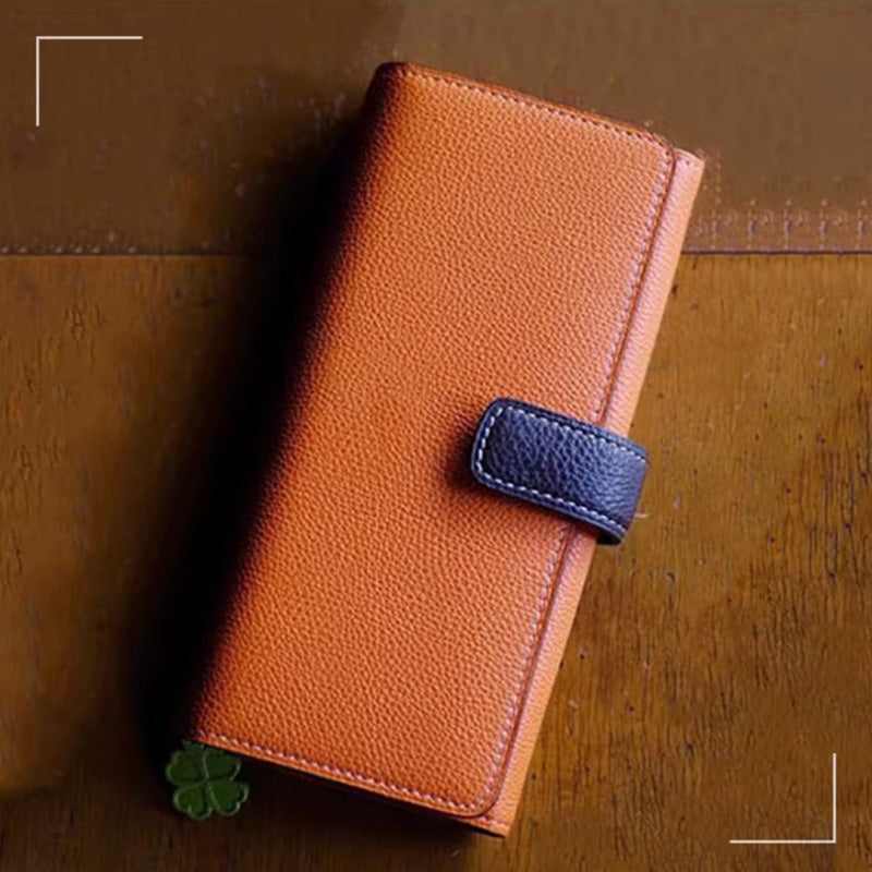 Leather Sewing Small Accessories: Long Wallet (DIY PDF Pattern) DWIPDFZS007