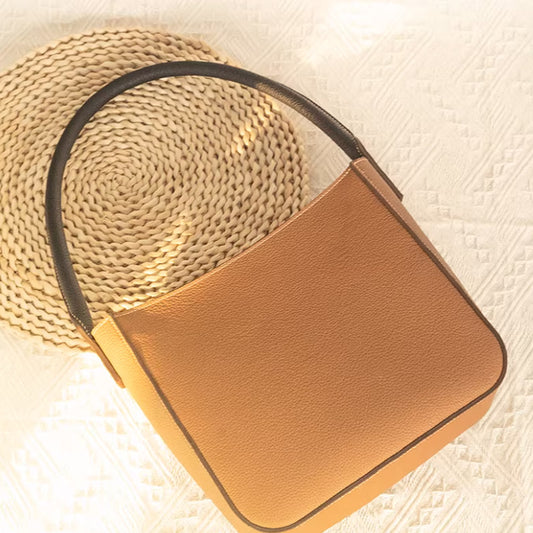 Leather Sewing Bag Pattern: Top Handle Handbag  (DIY PDF Pattern) DWIPDFZS113