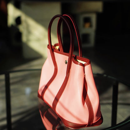 Leather Sewing Bag Pattern: Garden Party Inspired Bag (DIY PDF Pattern) DWIPDFZS031