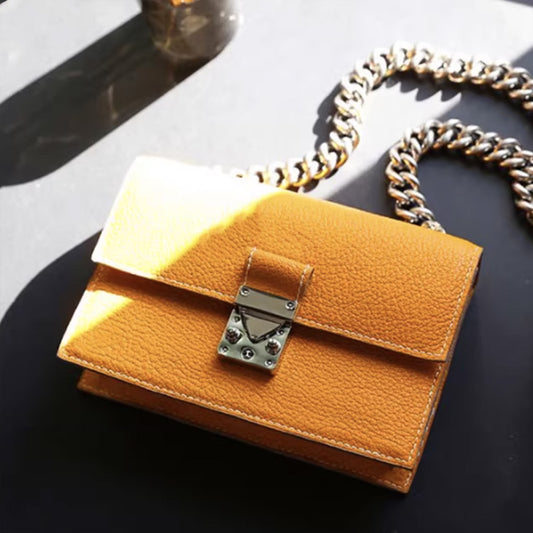 Leather Sewing Bag Pattern: Woman's Crossbody Bag  (DIY PDF Pattern) DWIPDFZS051