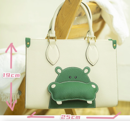 Leather Sewing Pattern: OnToGo Inspired Tote (DIY PDF Pattern) DWIPDFZS056