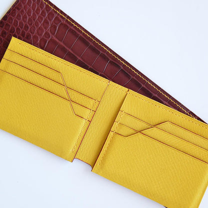 Leather Sewing Pattern: Bifold Wallet with 6 Slots (DIY PDF Pattern) DWIPDFZS057-6