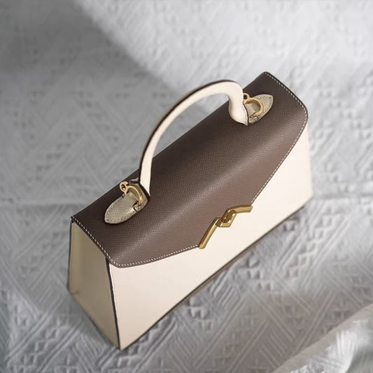 Leather Sewing Bag Pattern: Handbag Bag  (DIY PDF Pattern) DWIPDFZS061