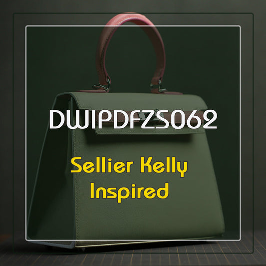 Leather Sewing Pattern: Sellier Kelly Inspired Bag (DIY PDF Pattern) DWIPDFZS062