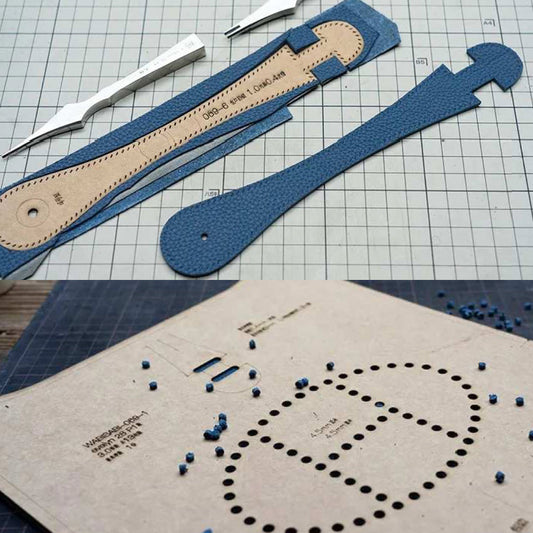 Leather Sewing Pattern: Evelyne Inspired Bag (DIY PDF Pattern) DWIPDFZS069