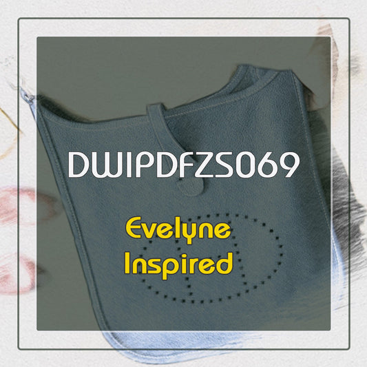 Leather Sewing Pattern: Evelyne Inspired Bag (DIY PDF Pattern) DWIPDFZS069