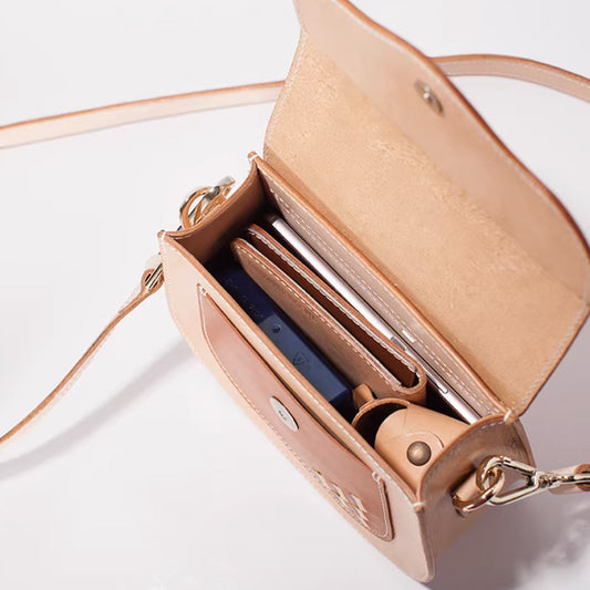 Leather Sewing Bag Pattern: Crossbody Bag  (DIY PDF Pattern) DWIPDFZS080