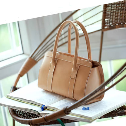 Leather Sewing Bag Pattern: Lady Boston Bag  (DIY PDF Pattern) DWIPDFZS084