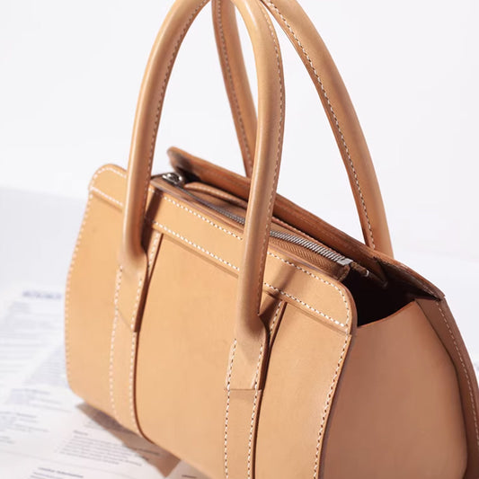 Leather Sewing Bag Pattern: Lady Boston Bag  (DIY PDF Pattern) DWIPDFZS084