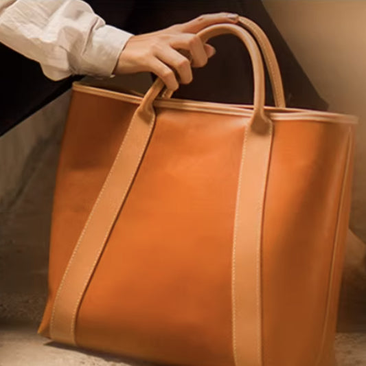 Leather Sewing Bag Pattern: Tote Bag  (DIY PDF Pattern) DWIPDFZS086