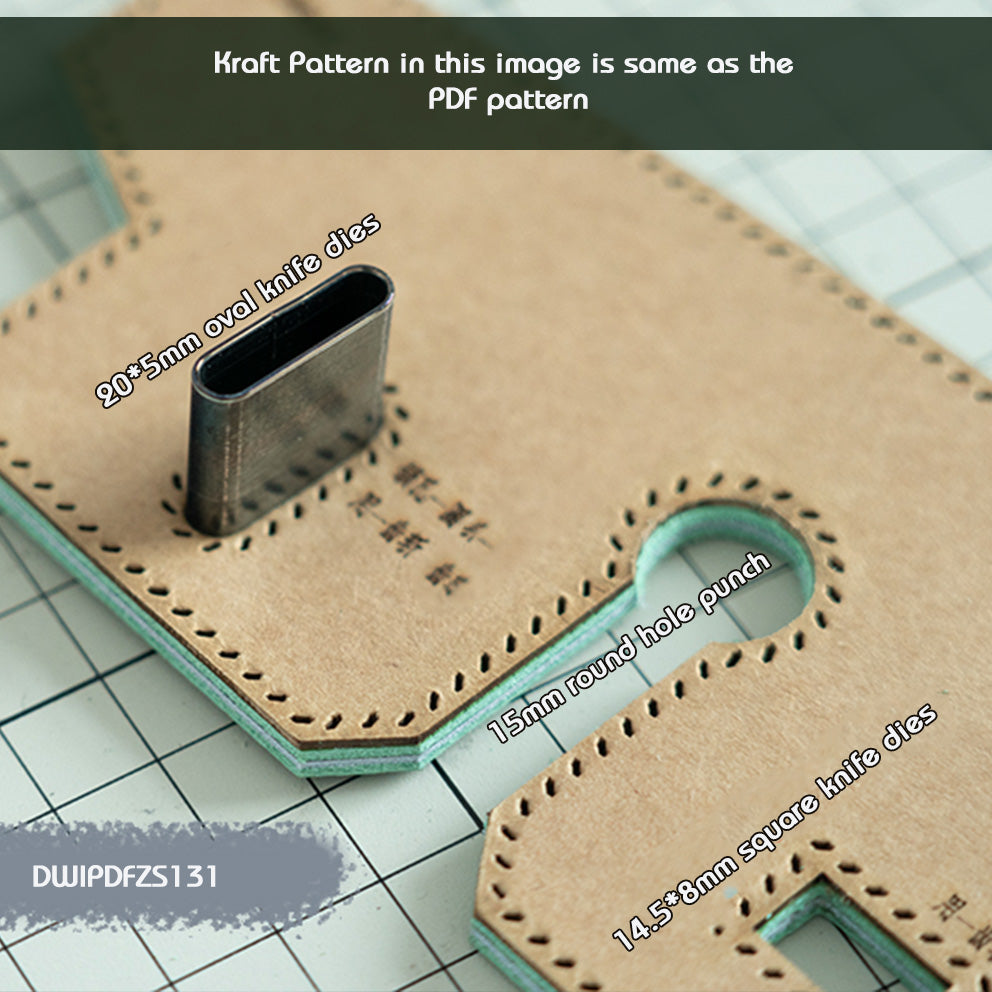 Leather Sewing Pattern: Sellier BK Design (DIY PDF Pattern) DWIPDFZS131