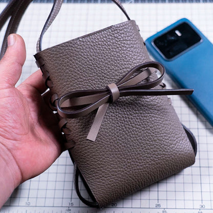 Leather Sewing Bag Pattern: Phone Bag  (DIY PDF Pattern) DWIPDFZS134