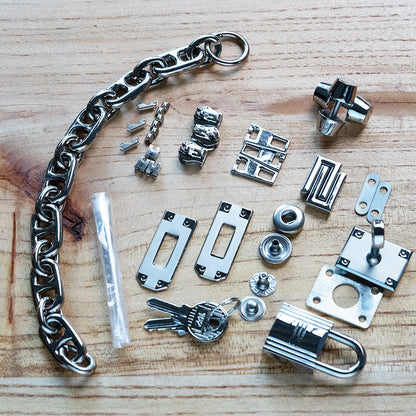 Leather Sewing Pattern: BK Rock Inspired Bag (DIY PDF Pattern) DWIPDFZS165R