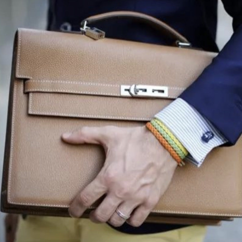 ملحقات الحقيبة الجلدية: حقيبة كلاتش مستوحاة من كيلي DWIPDFZS169