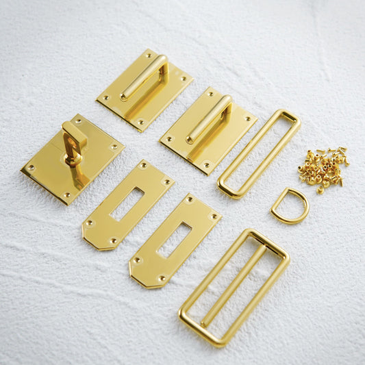 Stainless Steel Bag Hardware Set For Hacados Inspired Bag | DWIPDFZS213