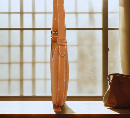 Leather Sewing Bag Pattern: Woman Shoulder Bag (DIY PDF Pattern) DWIPDFZS248