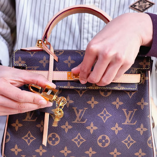 Leather Sewing Pattern: Retourne Kelly Inspired Bag (DIY PDF Pattern) DWIPDFZSZ24