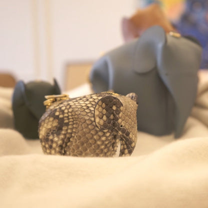 Leather Sewing Pattern: Elephant Shaped Purse (DIY PDF Pattern) DWIPDFZS208