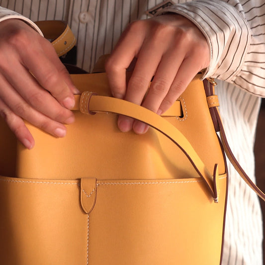 Leather Sewing Pattern: Drawstring Bag (DIY PDF Pattern) DWIPDFZSZ28