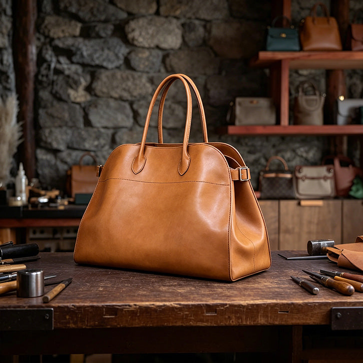 Leather Bag Hardware: For The Row-Inspired Tote Pattern DWIPDFZS244
