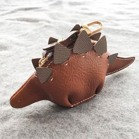 Leather Sewing Bag Pattern: Dinosaur Shaped Bag  (DIY PDF Pattern) DWIPDFZS254